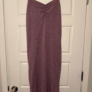 H&M Knit Purple Maxi Skirt